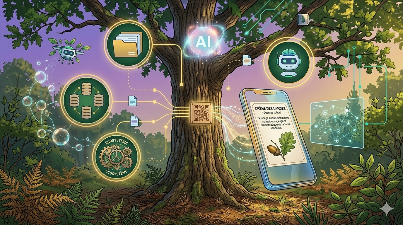 QR codes à l&rsquo;arboretum de Morcenx : quand le numérique enrichit la balade nature