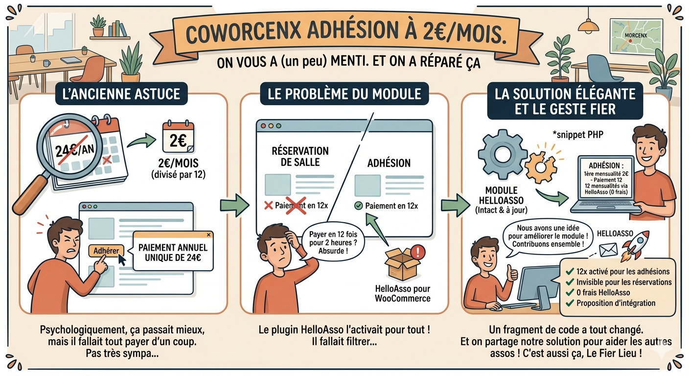 2€/mois. On vous a (un peu) menti. Et on a réparé ça.